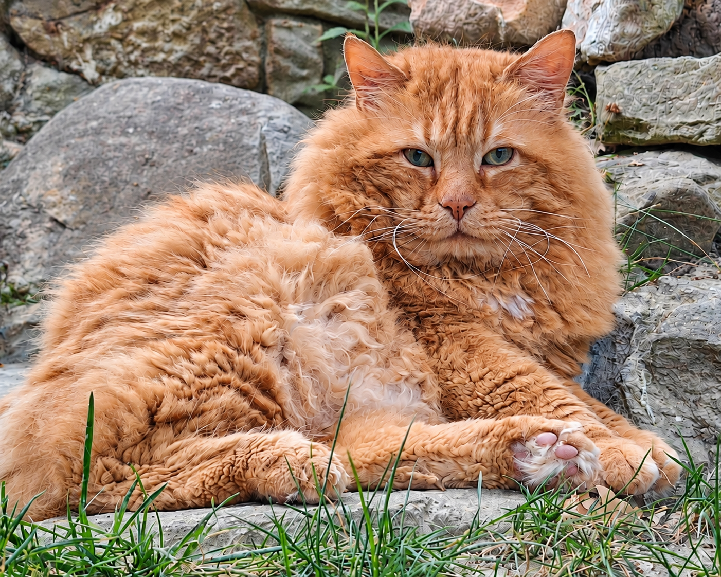 Sunny descansando al aire libre